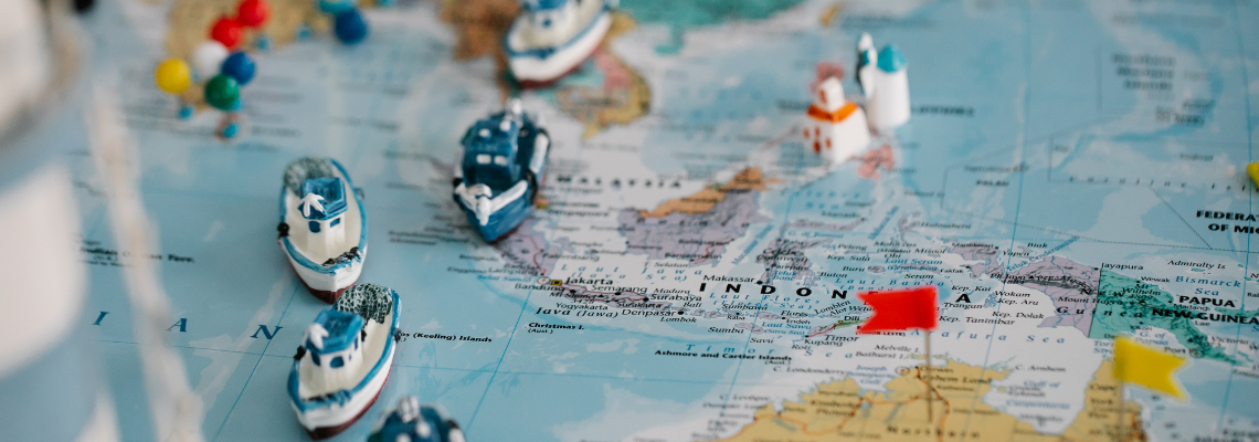 Banner - Image illustrating international trade in South East Asia